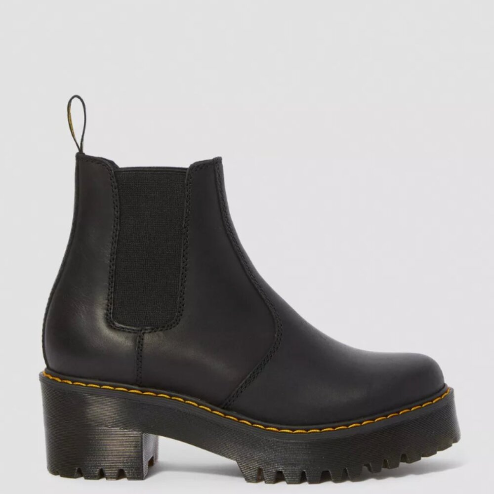 Dr. Martens Rometty Wyoming Leather Platform Chelsea Boots- NEW